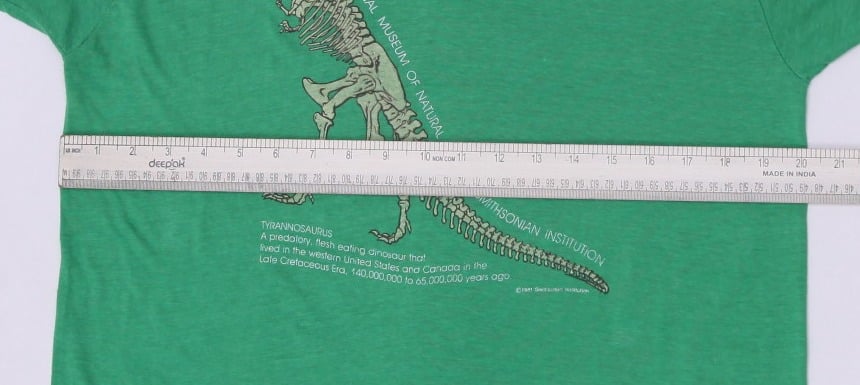 Vintage Museum Natural History Smithsonian T Rex Dinosaur T-Shirt Made In USA XL | Migration_T-Shirts - View | Fashion Rerun