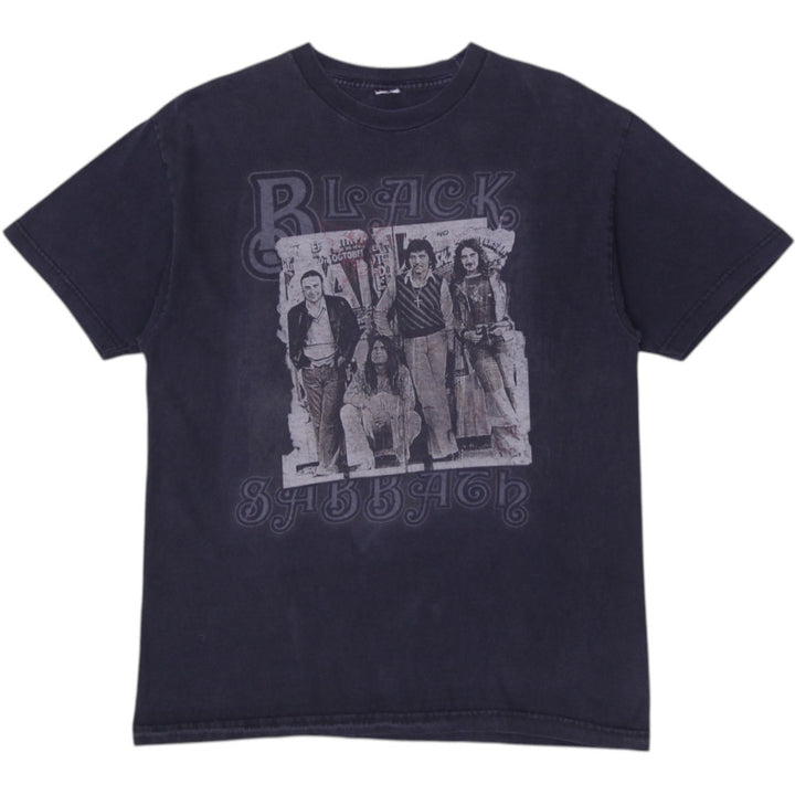 Vintage Mens Black Sabbath T-Shirt Black Graphic Rock Band