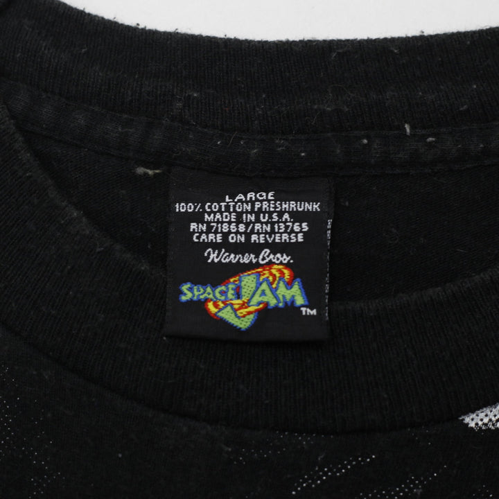 Vintage 1996 Space Jam Taz Monstars AOP T-Shirt Made In USA Size L