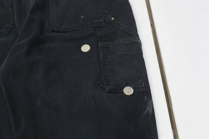 Mens Dungaree Fit B01 BLK Double Knee Carhartt Pants