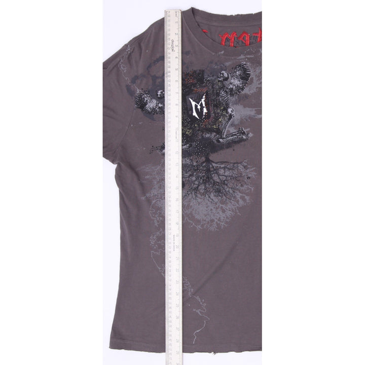 Y2K Mens Affliction "Forgotten Rebel" Layered Long Sleeve T-Shirt Size XL