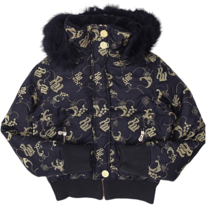 Y2K Ladies Rocawear Black Puffer Faux Fur Jacket Size Small | Migration_Jackets | Fashion Rerun