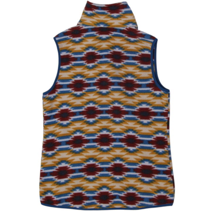 Ladies Patagonia Synchilla Fleece Vest Size M Wild Desert Prairie Gold Aztec | Migration_Vests - Side View | Fashion Rerun