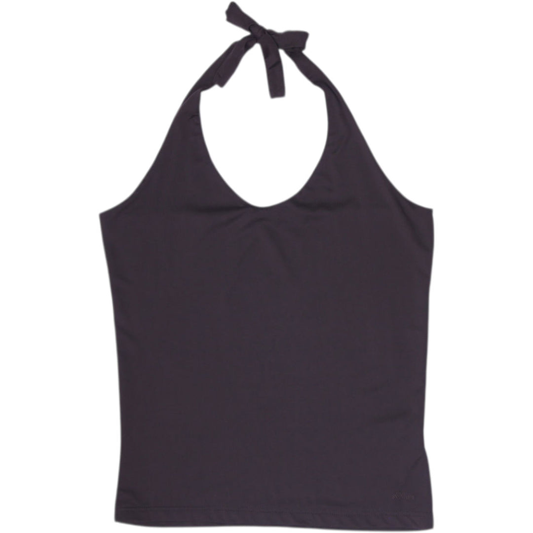 Y2K Ladies S.Oliver Halter Neck Tie-Back Tank Top