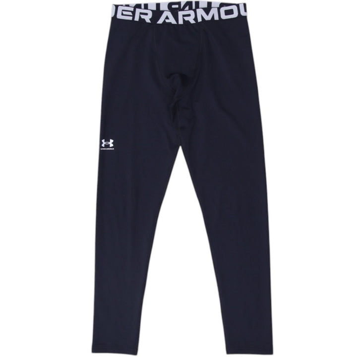 Youth Boys Under Armour Activewear Pants Navy Compression Leggings