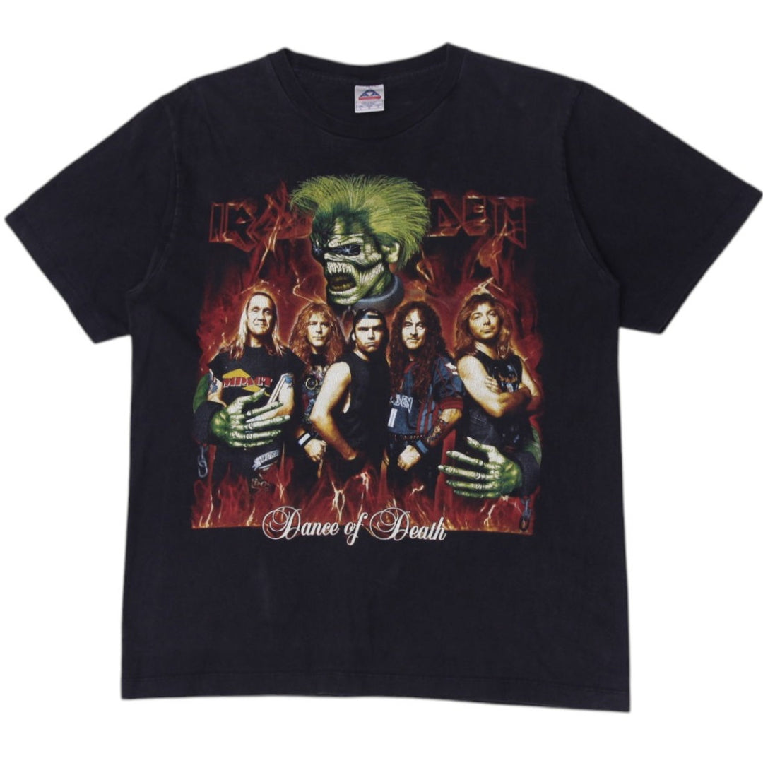 Vintage Iron Maiden Dance Of Death Band Black T-Shirt L | Migration_T-Shirts | Fashion Rerun