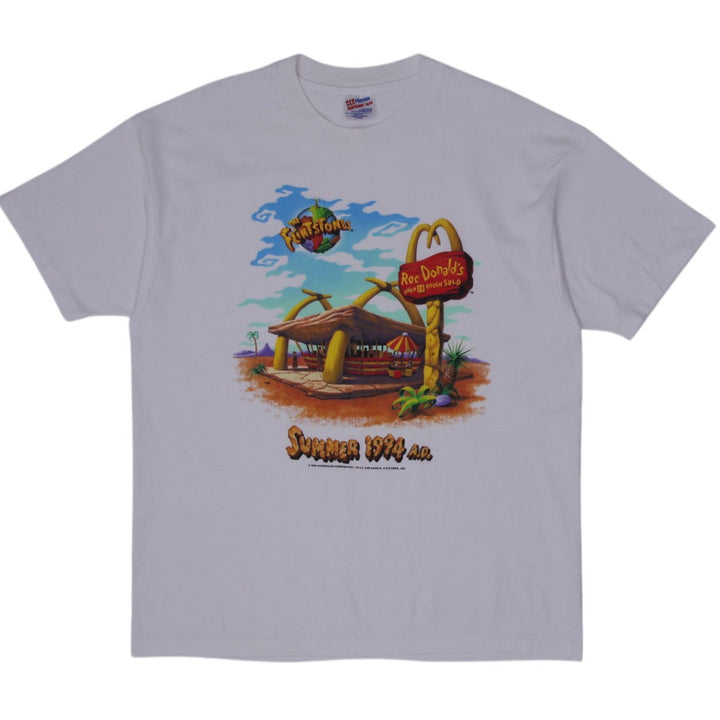 Vintage 1994 The Flintstones Roc Donald’s Movie Promo T-shirt Size XL