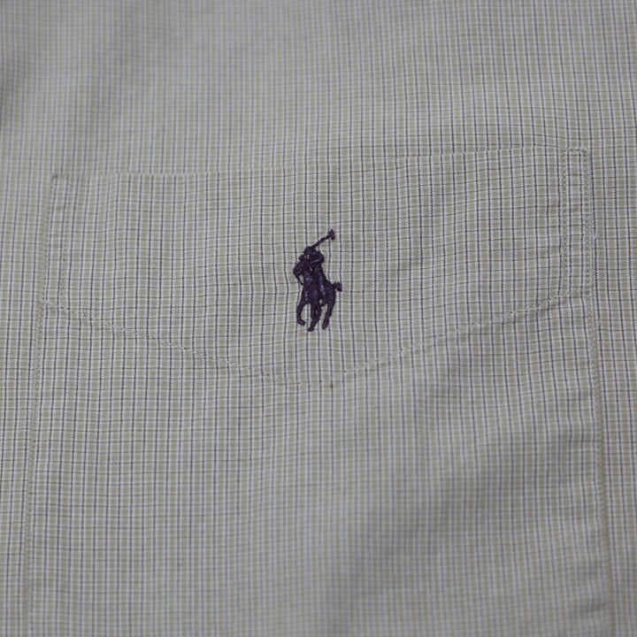 Mens Polo Ralph Lauren Crane Cotton Long Sleeve Shirt Size M