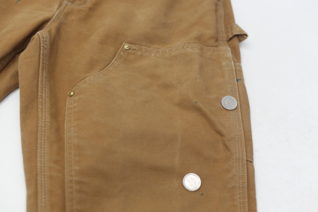 Mens Carhartt Loose Fit 106679 BRN Double Knee Workwear Pants