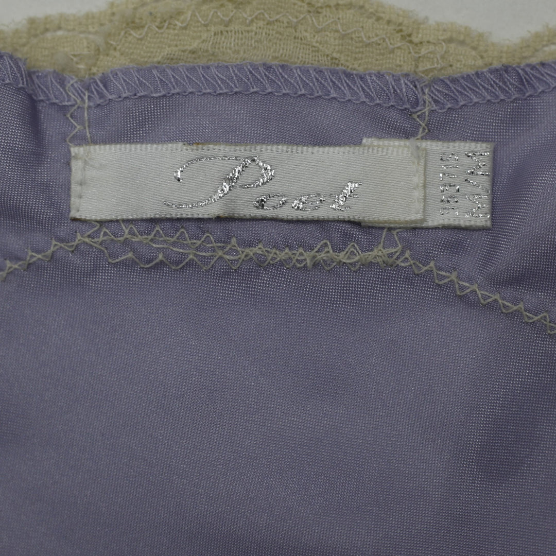 Y2K Ladies Secret Pastel Lilac Satin Lace Camisole Top Coquette Lingerie Cami M