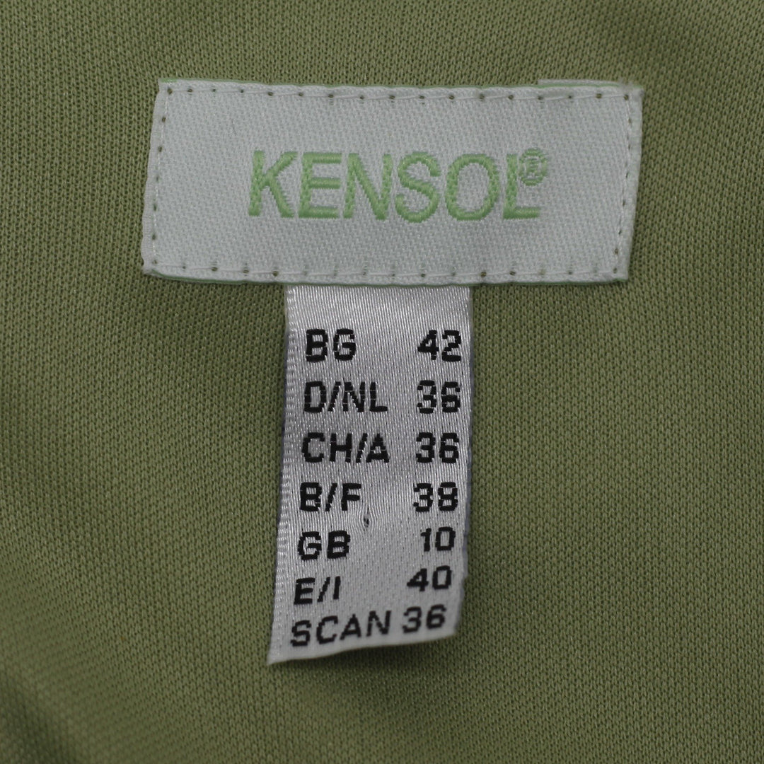 Y2K Ladies Kensol Floral Mini Dress Green Ruffle
