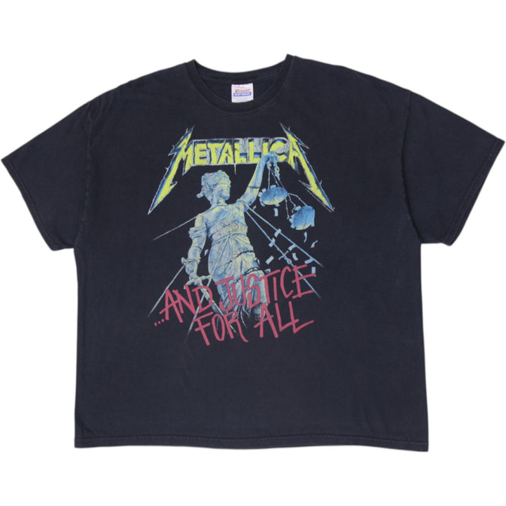 Vintage Metallica ...And Justice For All T-Shirt 2XL Black Hanes Heavyweight