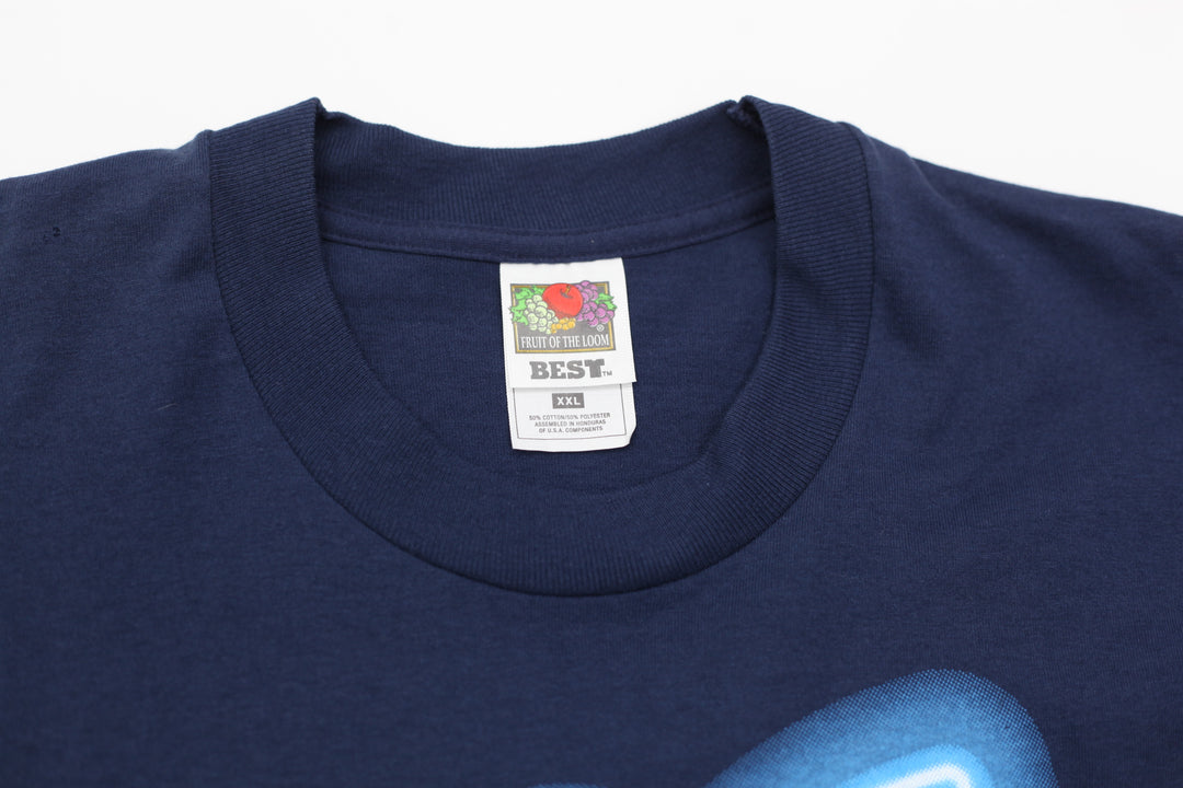 1996 Vintage Hersey's Chocolate T-Shirt Navy Fruit of the Loom XXL