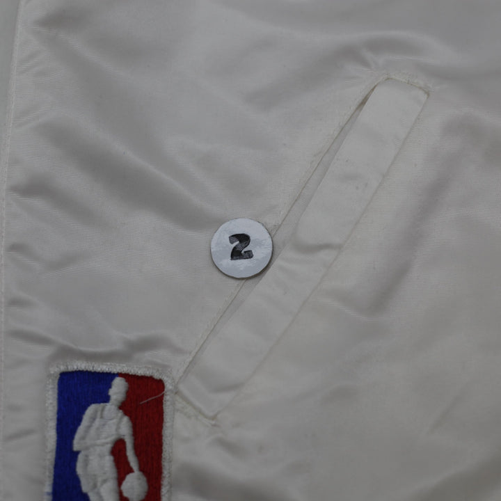 Vintage 90s Starter Boston Celtics Satin Bomber Jacket Size M