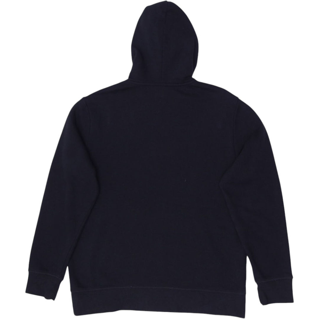 Mens Reebok Hoodie Navy Blue Logo Graphic Pullover Activewear