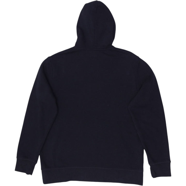 Mens Reebok Hoodie Navy Blue Logo Graphic Pullover Activewear