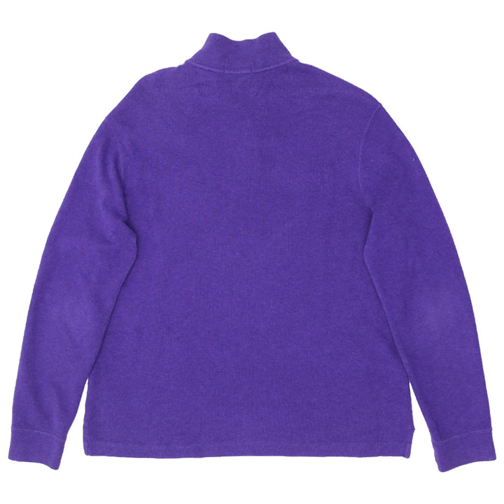 Mens Polo Ralph Lauren Quarter Zip Sweater Purple - Fashion Rerun Vintage Migration_Sweaters