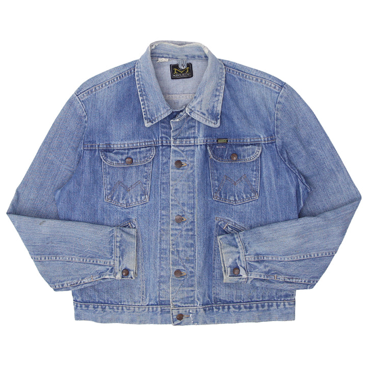 Vintage Maverick Denim Trucker Jacket Distressed - Fashion Rerun Vintage Migration_Jacket