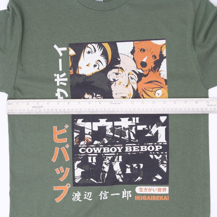 Mens Gildan Cowboy Bebop Spike Faye Jet Ed Ein Anime T-Shirt Size M