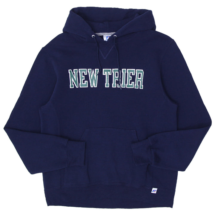 Mens Russell Athletic New Trier Navy Pullover Over Hoodie - Fashion Rerun Vintage Migration_Sweaters