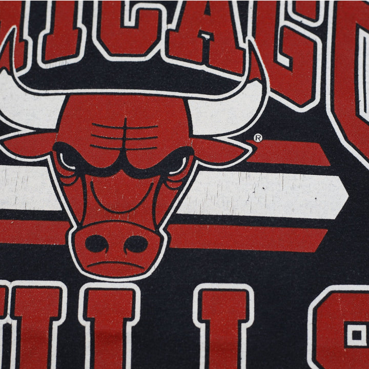 Vintage 80s 90s Trench Chicago Bulls T-Shirt Made in USA Single Stitch Size L