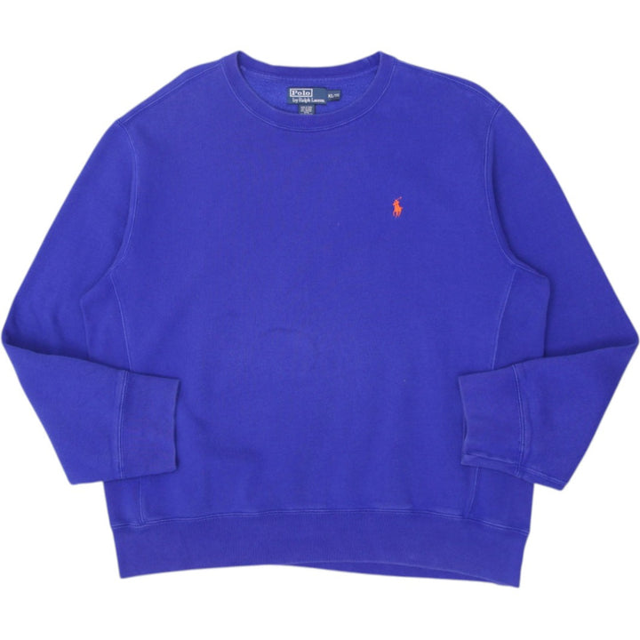 Vintage Mens Polo Ralph Lauren Sweater Blue Crewneck Size XL | Migration_Jumper & Knitwear RL Collection | Fashion Rerun