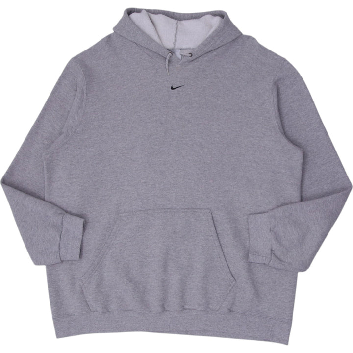 Vintage Embroidered Nike Center Swoosh Gray Pullover Hoodie XXL | Migration_Hoodies | Fashion Rerun