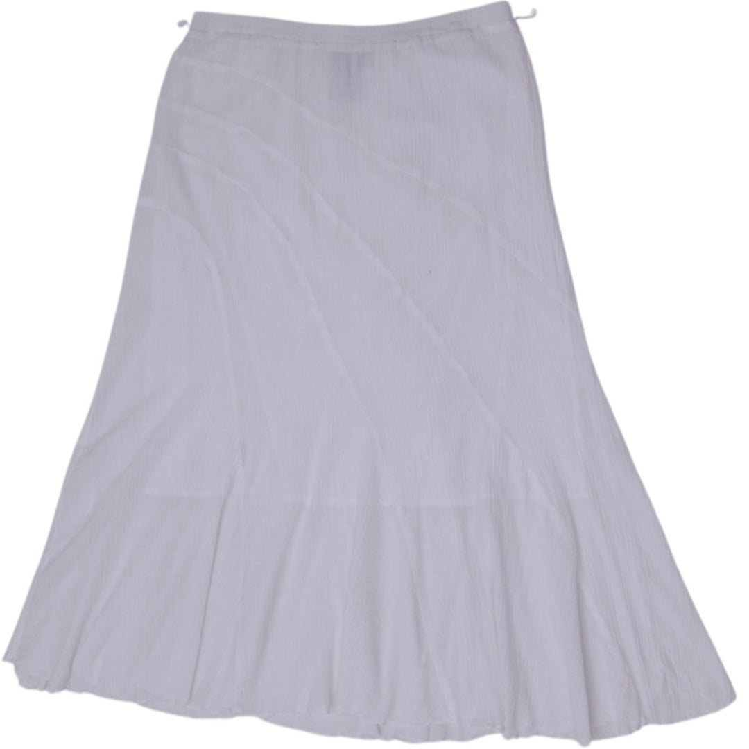 Y2K Ladies AGB 100% Cotton Lined Tiered Maxi Skirt Size L