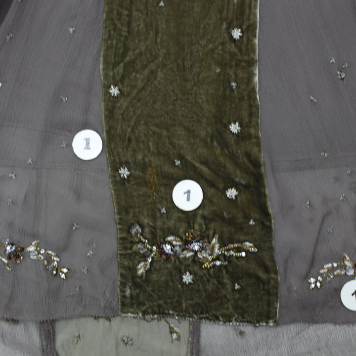 Y2K Ladies Elie Tahari Embellished Elegant Midi Skirt Size M