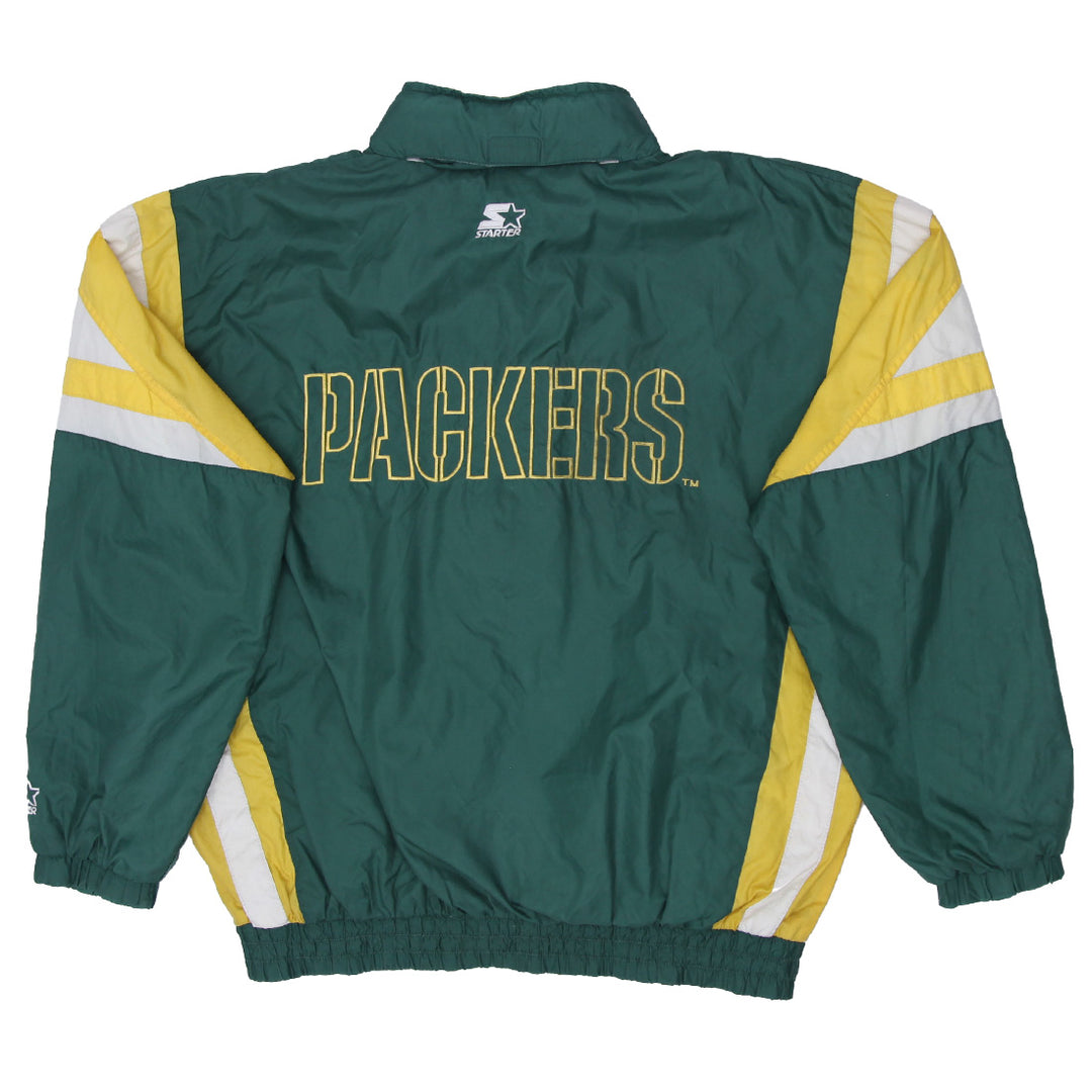 Vintage Starter NFL Green Bay Packers Full Zip Windbreaker Jacket Size L - Fashion Rerun Vintage Migration_Jacket