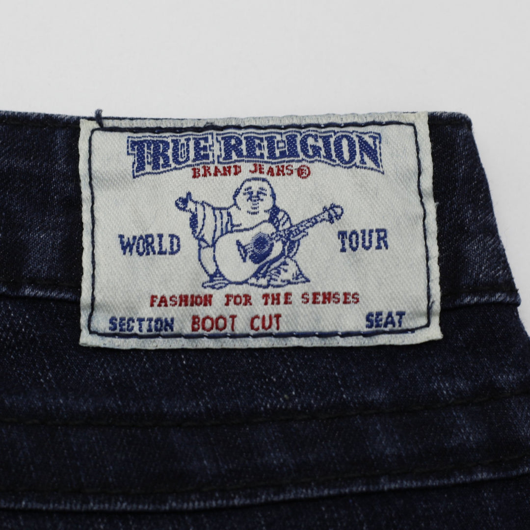 Y2K Ladies True Religion Bootcut Jeans Dark Denim