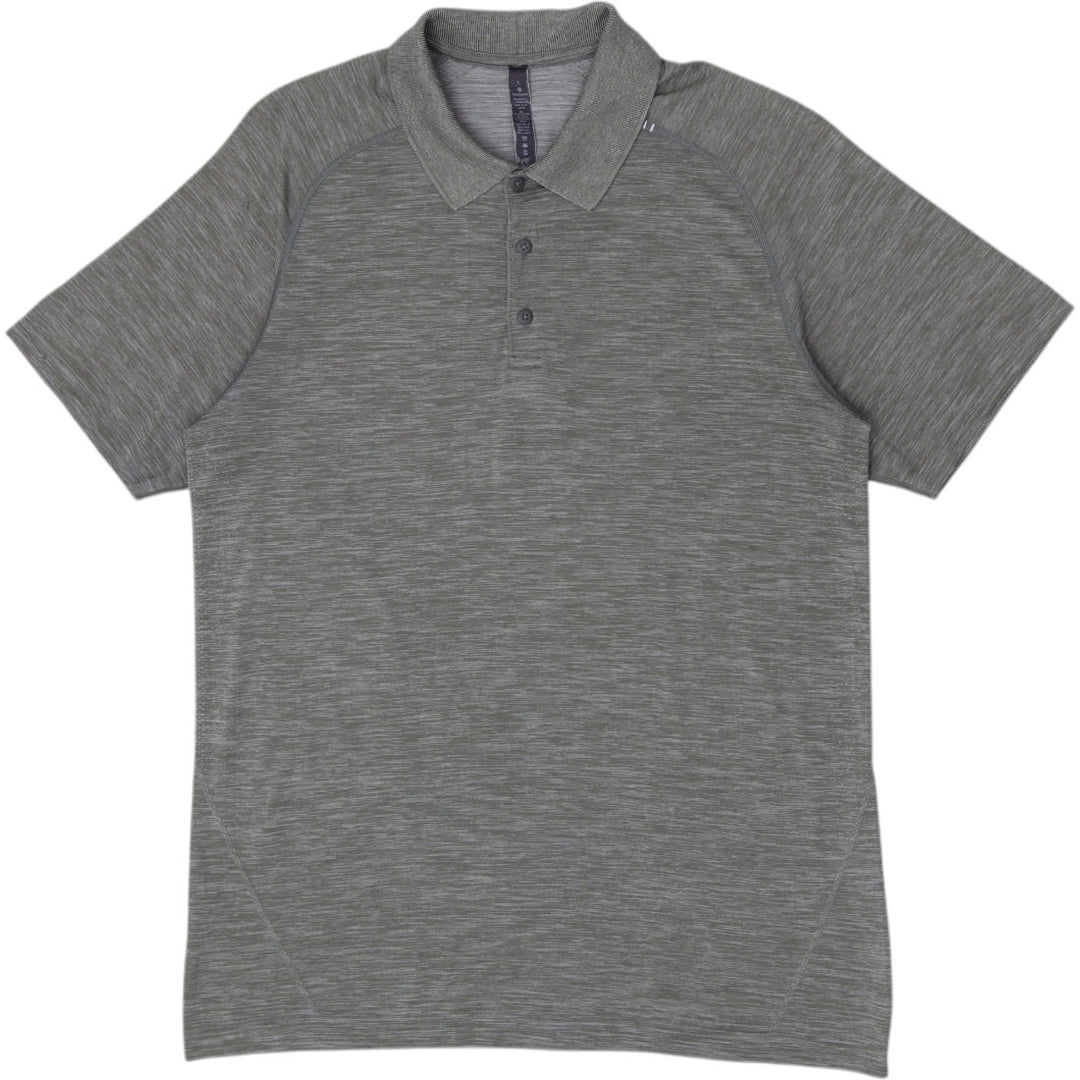Mens Lululemon Metal Vent Tech Athletic Golf Polo T-Shirt Size L