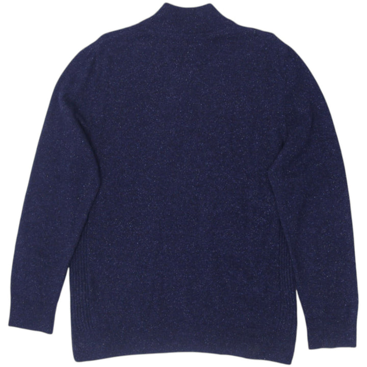 Mens Barbour Quarter Zip Mock Neck Knit Wool Blend Sweater | Migration_Jumper & Knitwear - Side View | Fashion Rerun