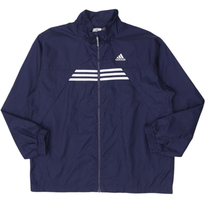 Vintage Mens Adidas Windbreaker Navy Full Zip Lightweight Sportswear L | Migration_Jackets | Fashion Rerun