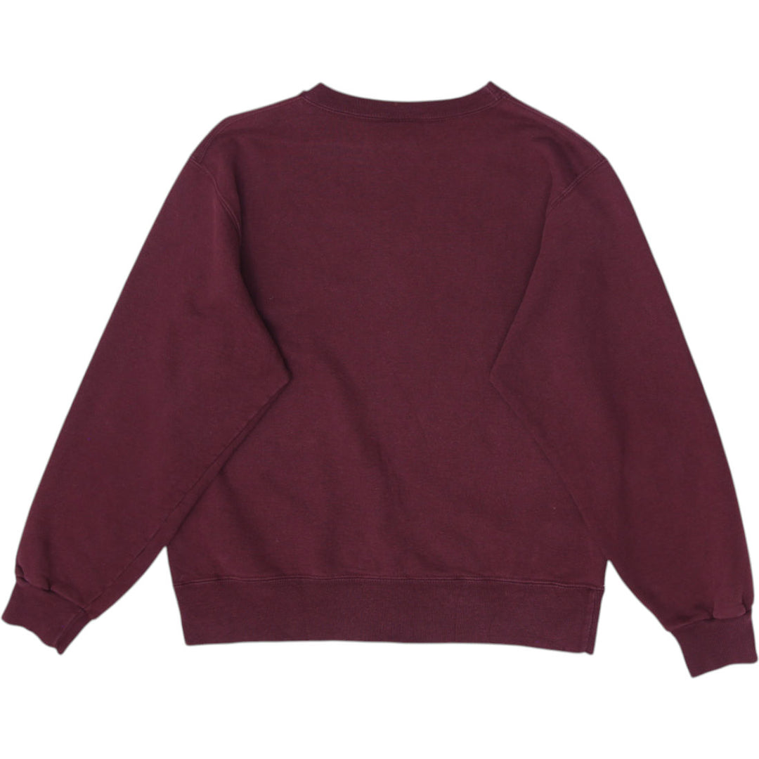 Vintage Mens Champion Washington Sweatshirt Maroon Embroidered Logo Size L