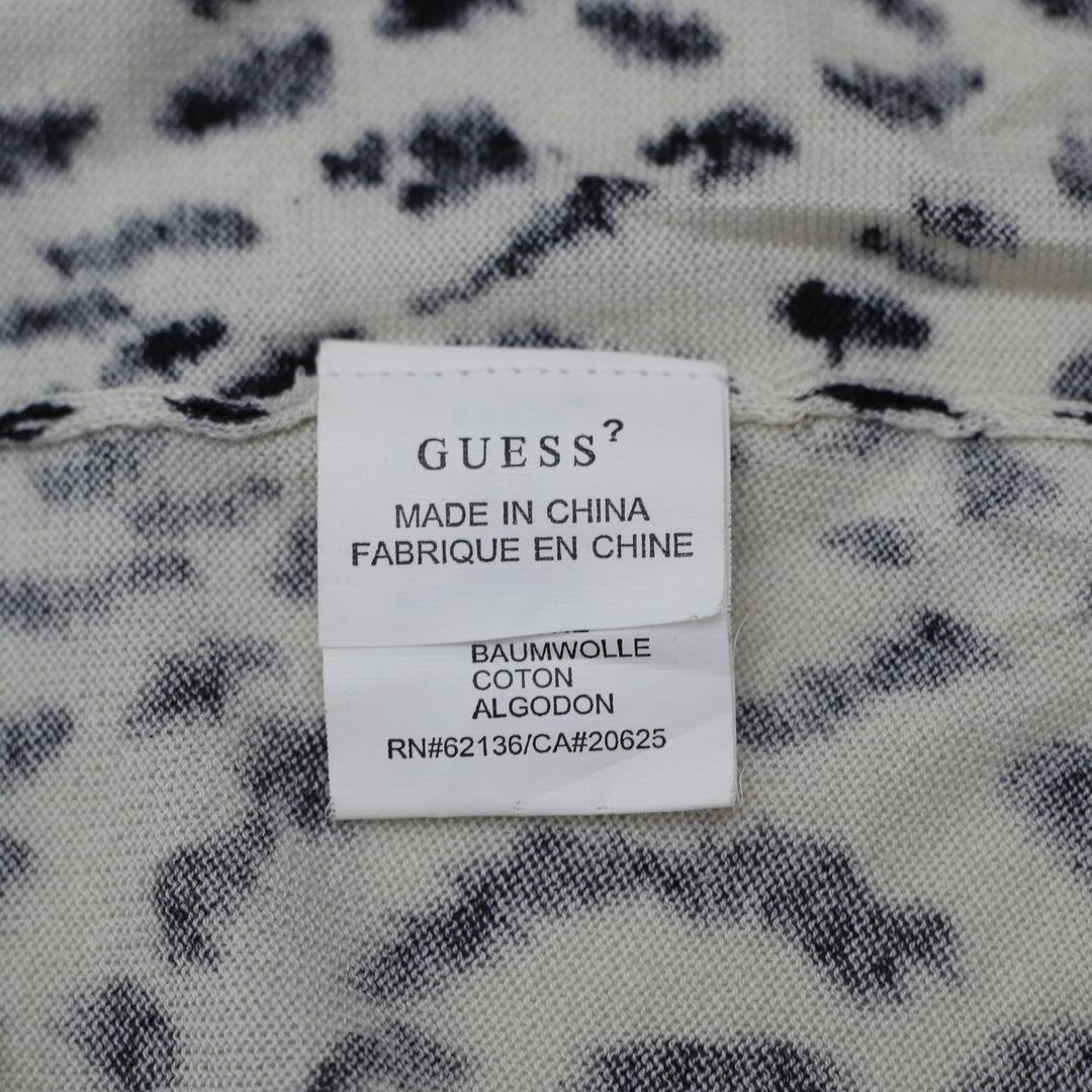 Y2K Ladies Guess Leopard Print Strappy Top Size XS