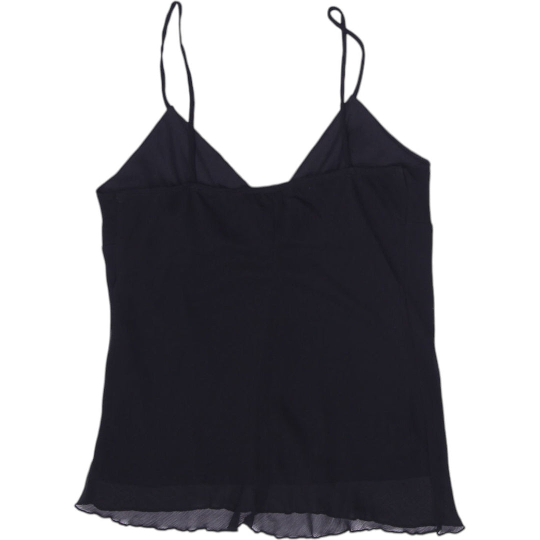 Y2K Ladies Fairweather Camisole Satin Trim Strappy Top Size M