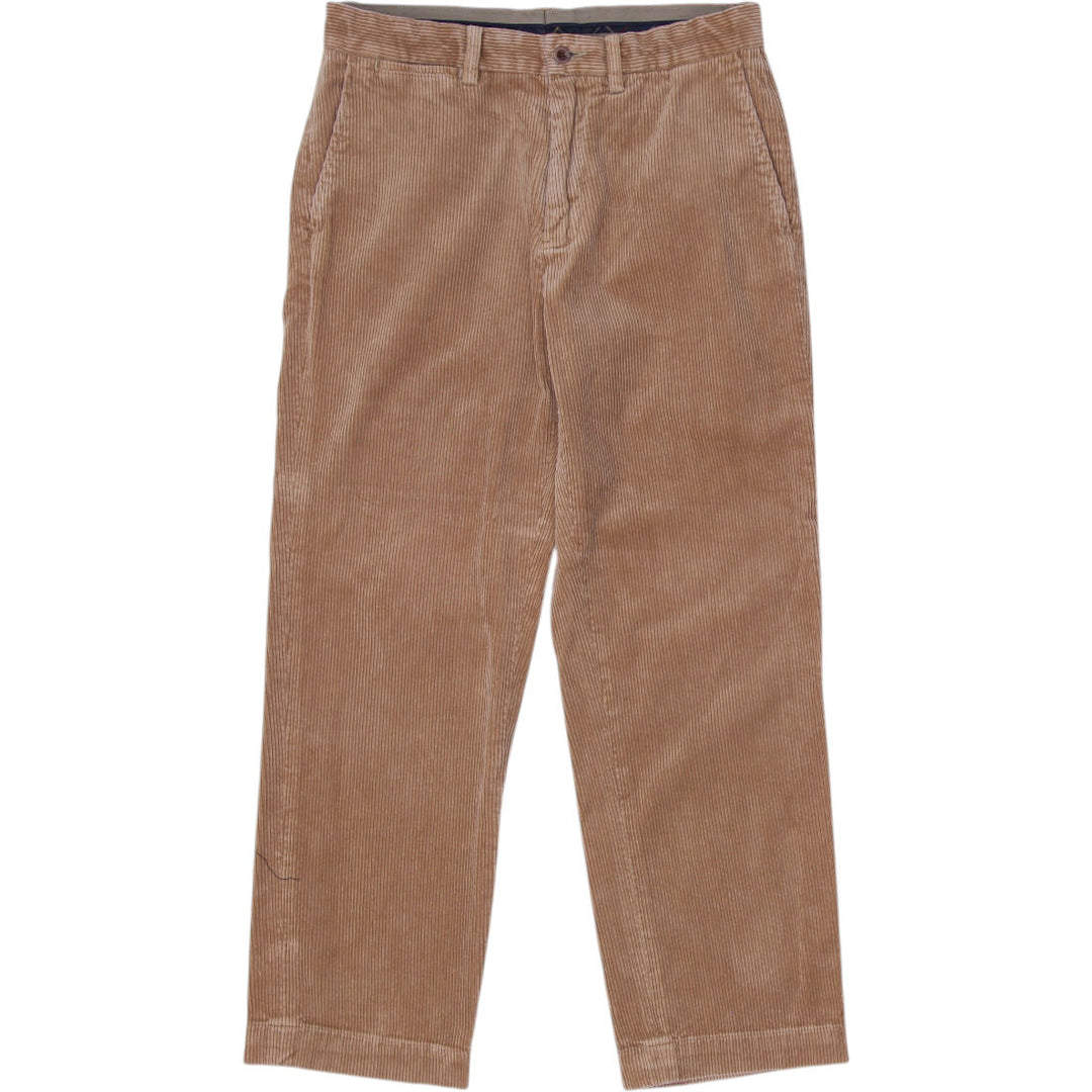 Vintage Mens Polo Ralph Lauren Brown Corduroy Workwear Preston Pants Size 30/32 | Migration_Pants | Fashion Rerun
