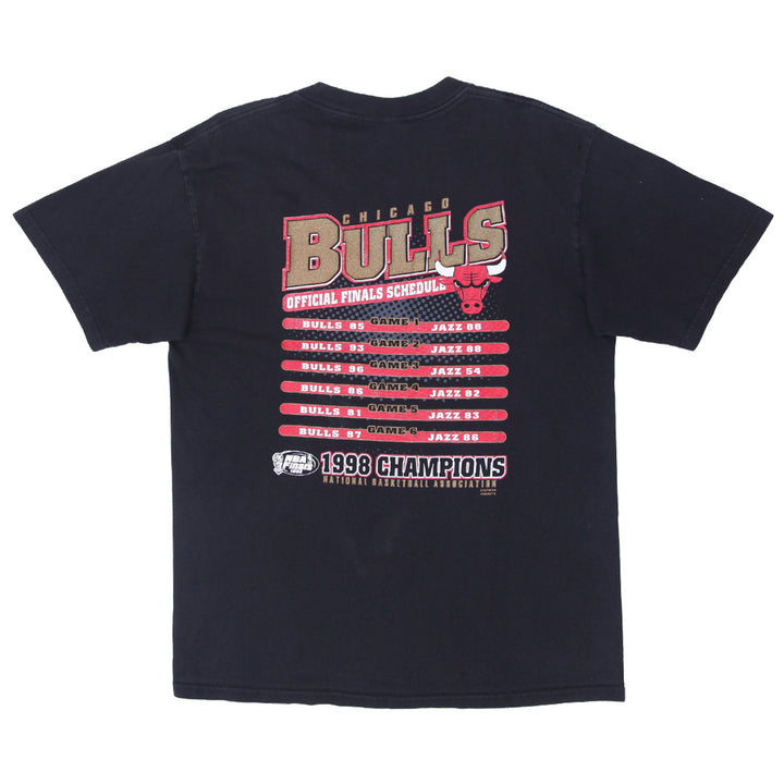 1998 Vintage Chicago Bulls NBA Finals Champions T-Shirt L - Fashion Rerun Vintage Migration_T-Shirt