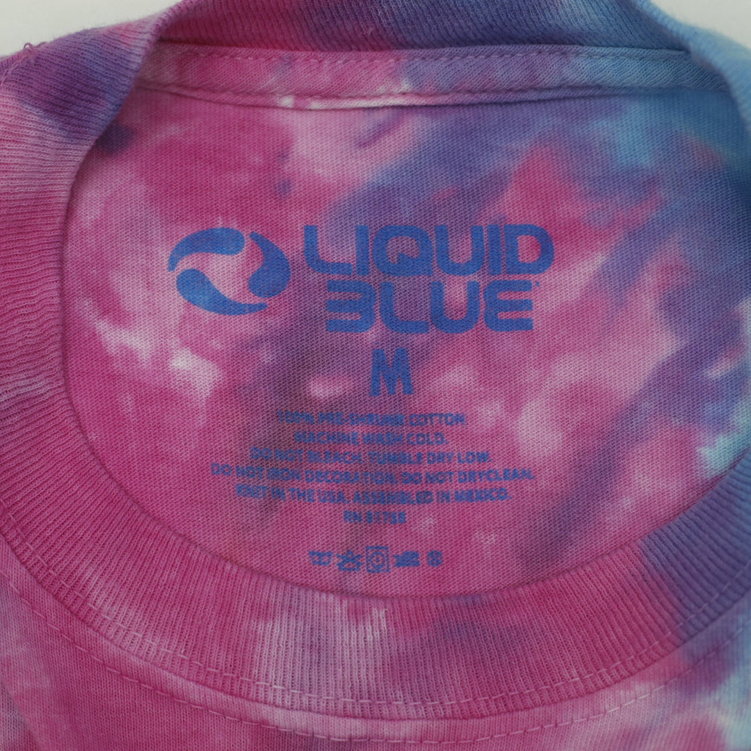 Mens Liquid Blue Grateful Dead Rainbow Spiral Tie Dye T-Shirt Size M