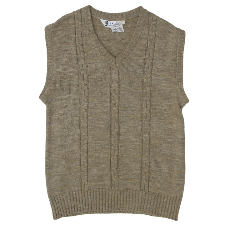 Vintage K.P Knitwear Cable Knit Sweater Vest - Size M - Fashion Rerun Vintage Migration_Sweaters