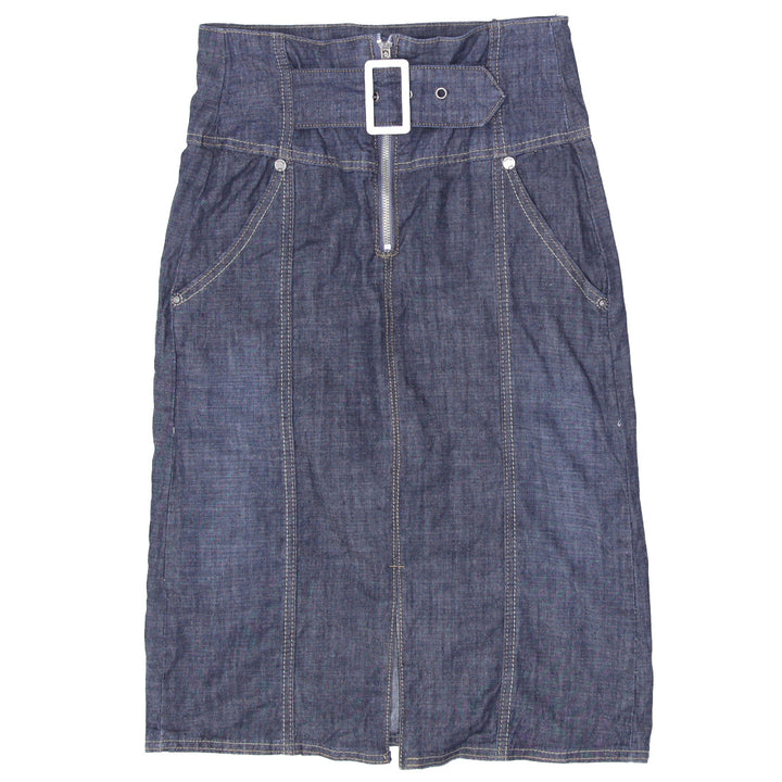 Y2K Denim Midi Skirt - Fashion Rerun Vintage Migration_Skirt