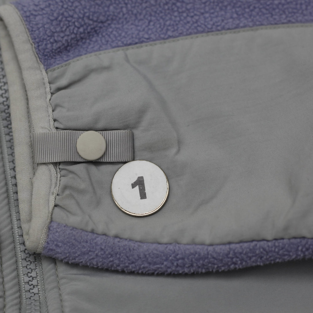 Youth Girls The North Face Denali Fleece Jacket XL Lavender Lilac Grey Polartec Zip Up