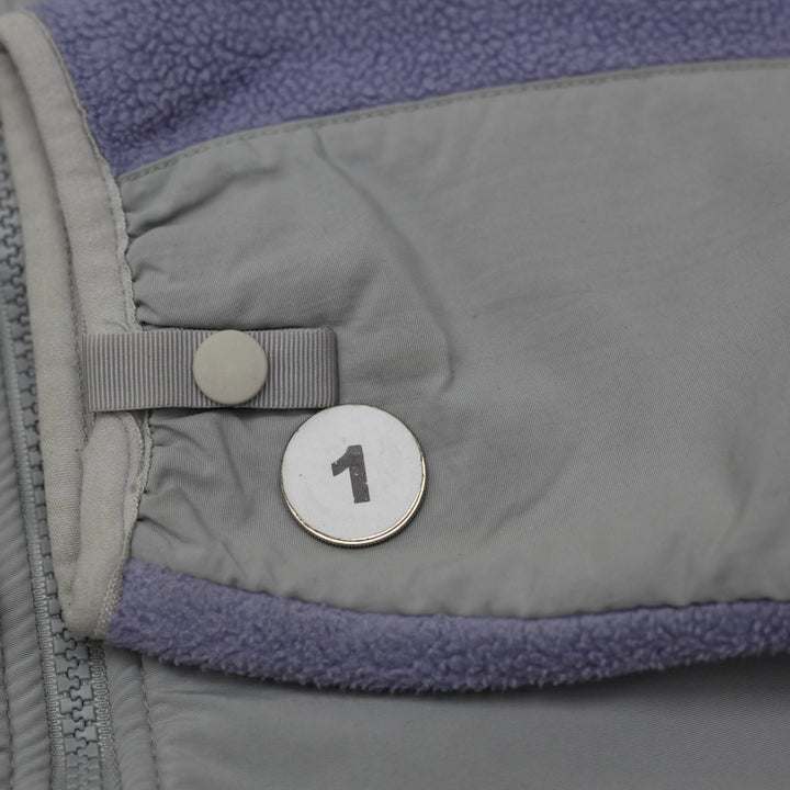 Youth Girls The North Face Denali Fleece Jacket XL Lavender Lilac Grey Polartec Zip Up