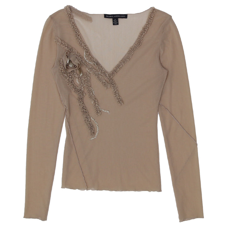 Y2K Sandra Angelozzi Mesh Top - Fashion Rerun Vintage Migration_Tops