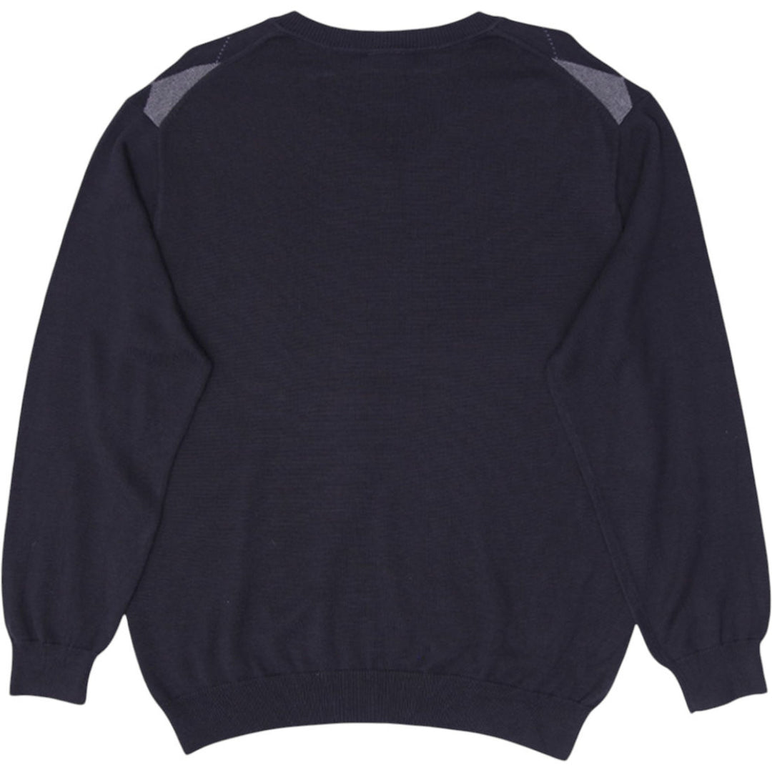 Mens Lacoste V-Neck Argyle Long Sleeve Sweater