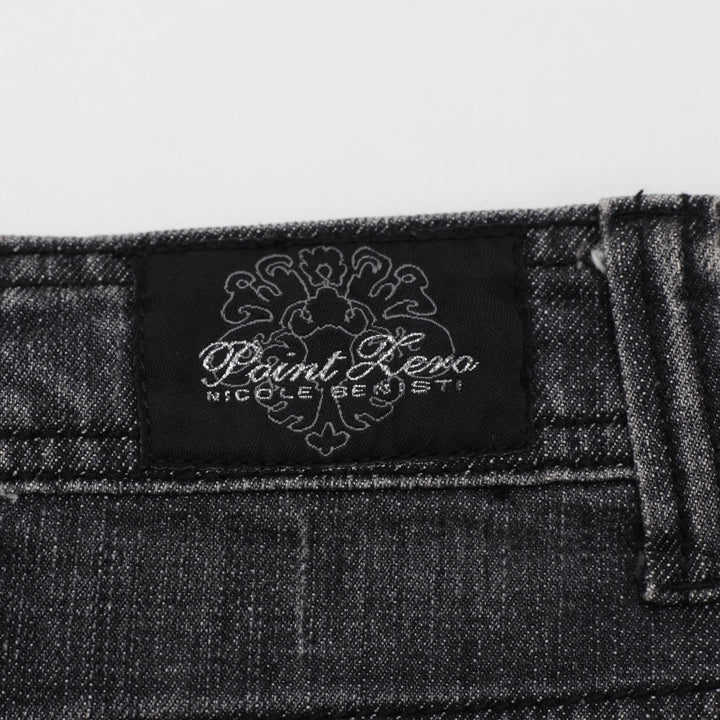 Y2K Ladies Point Zero Structured A-Line Denim Midi Skirt