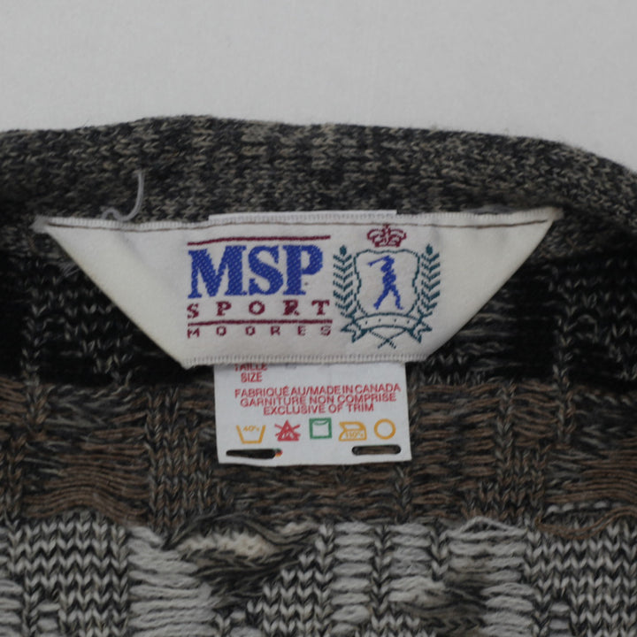 Vintage MSP Sport Knit Cardigan Sweater Vest - Fashion Rerun Vintage Migration_Sweaters