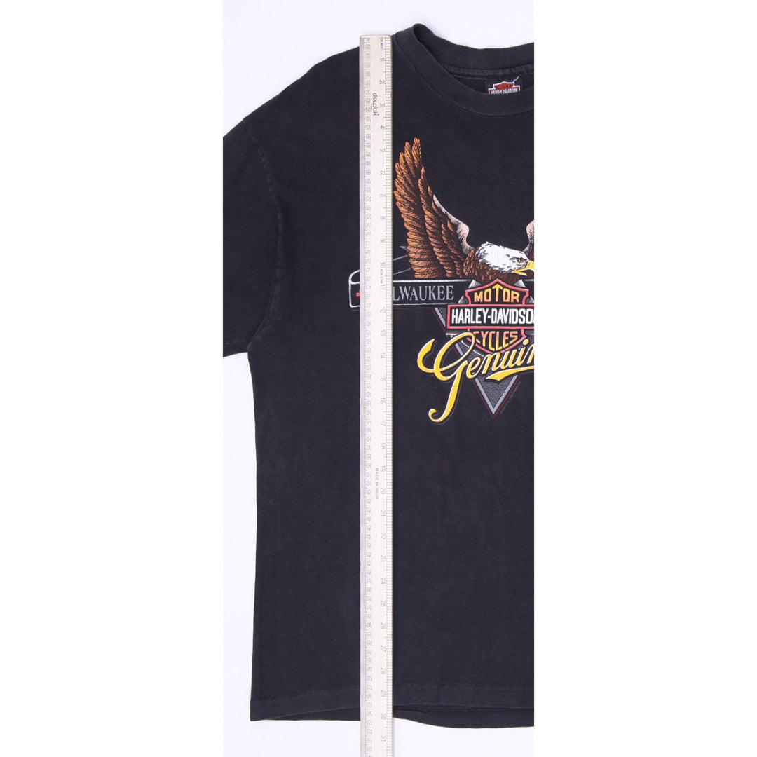 Vintage 1993 Harley Davidson Eagle Milwaukee Wisconsin T-Shirt Made in USA Sz XL