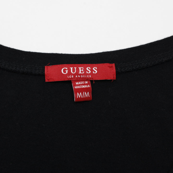 Y2K Ladies Guess Cap Sleeve Graphic Tee Size M